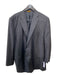 Hickey Freeman Gray Wool Blend Plaid 2 Button Men's Suit Est 48