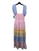 Loveshackfancy Size S Pink Blue Yellow Cotton Smocked Bodice Tiered Dress Pink Blue Yellow / S