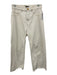 DL 1961 Size 27 White Cotton Blend Button & Zip High Rise Wide Leg Raw Hem Jeans White / 27