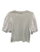 Jonathan Simkhai Size M White Cotton Crewneck Puff Half Sleeve Top White / M