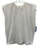 Frankie Shop Size S White Cotton Crew Neck Sleeveless Padded Shoulders Top White / S