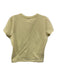Good American Size L Butter Yellow Cotton Crew Neck Short Sleeve Top Butter Yellow / L