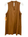 Amanda Uprichard Size Medium Tan Brown Viscose Blend Faux Leather Pockets Dress Tan Brown / Medium