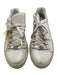 Balenciaga Shoe Size 39 Cream White Leather Lace Up Silver Hardware Sneakers Cream White / 39