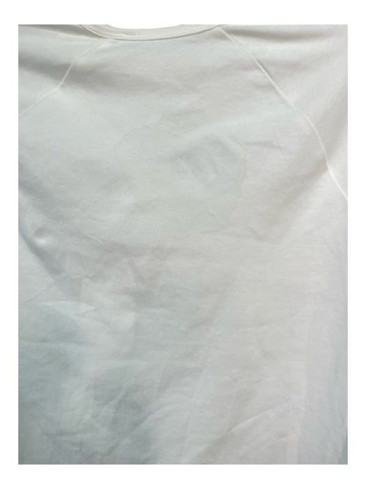 Helmut Lang Size L White Cotton Zipper Detail Top White / L