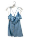 Free People Size Small Light Blue Cotton Linen Spaghetti Strap Dress Light Blue / Small