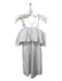 Amanda Up Richard Size P White Cotton Blend Off Shoulder Spaghetti Strap Dress White / P