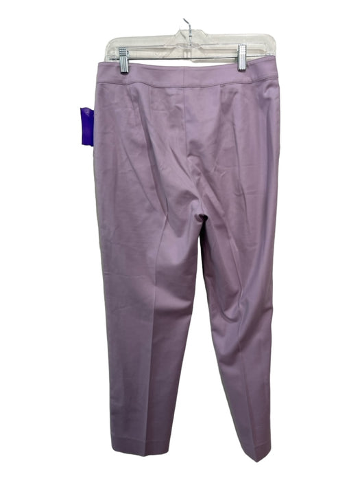 St John Size 6 Light Purple Wool Blend Mid Rise Straight Zip Fly Trouser Pants Light Purple / 6