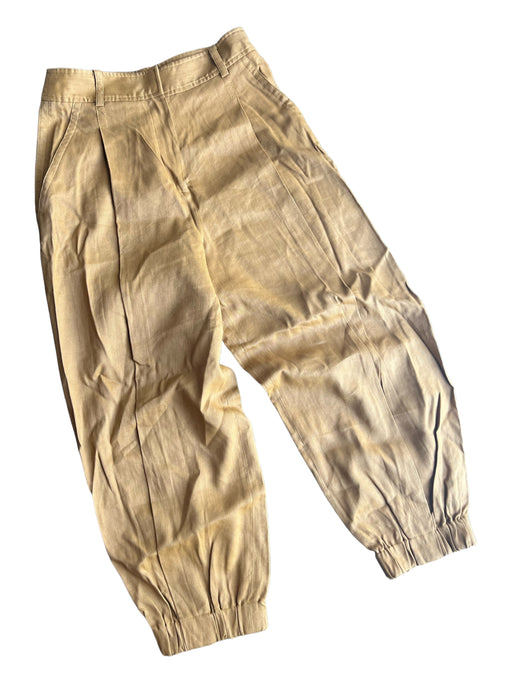 Tibi Size 4 Rust Linen Blend High Waist Pants Rust / 4
