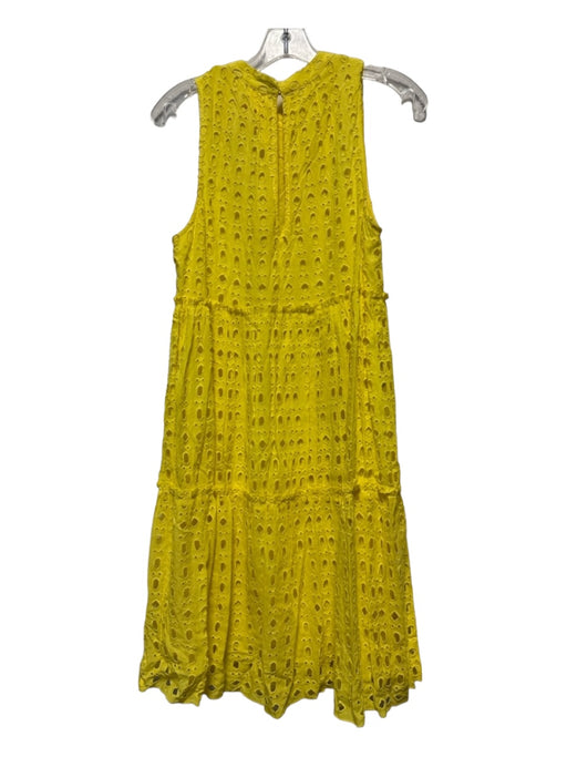 Lilly Pulitzer Size S Yellow Rayon & Cotton Sleeveless Eyelet Dress Yellow / S