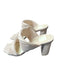 Dolce Vita Shoe Size 7.5 Blush Leather Pleated Block Heel Sandals Blush / 7.5