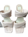 Dolce Vita Shoe Size 7.5 Blush Leather Pleated Block Heel Sandals Blush / 7.5