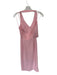 Amanda Uprichard Size S Baby Pink Polyester Halter Neck Open Back Maxi Dress Baby Pink / S