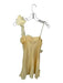 Hutch Size S Butter Yellow Linen Blend Spaghetti Strap Flower Application Dress Butter Yellow / S