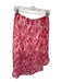 Calie Paris Size Est S Magenta & White Rayon Elastic Waist Ikat Maxi Skirt Magenta & White / Est S