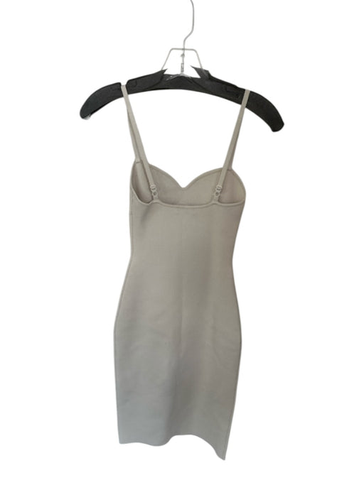Babaton Size XS Taupe Viscose Blend Spaghetti Strap Sweetheart Neckline Dress Taupe / XS