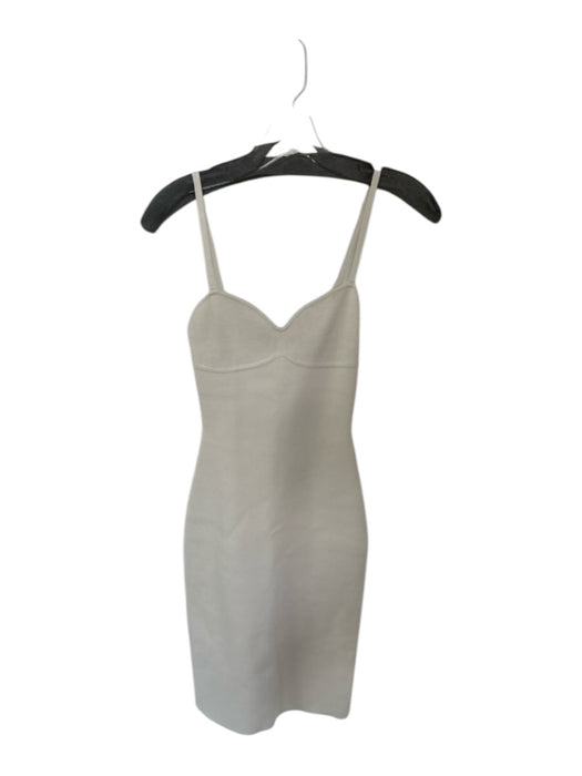 Babaton Size XS Taupe Viscose Blend Spaghetti Strap Sweetheart Neckline Dress Taupe / XS