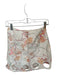 Cin Cin Size M Cream & pink Linen Side Zip sea shell Cut Outs Mini Skirt Cream & pink / M