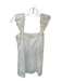 Alexis Size XS Ivory Cotton Blend Sleeveless Back Zip Mini Dress Ivory / XS