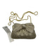 Loeffler Randall Gold Canvas Metallic Hinge Chain Strap Crossbody Bag Gold / XS