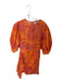Rhode Size 2 Orange & Purple Cotton Long Balloon Sleeve Kaleidoscope Dress Orange & Purple / 2