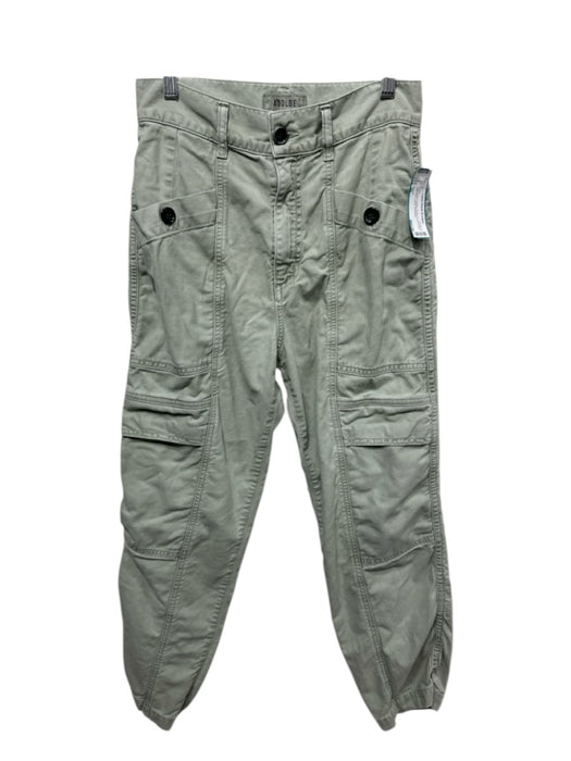 Agolde Size 26 Sage green Cotton Button Pocket Detail High Rise Cargo Pants Sage green / 26