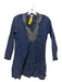 Lilly Pulitzer Size S navy & gold Cotton Beaded Neckline Long Sleeve Top navy & gold / S