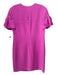 Trina Turk Size 6 Pink Purple Polyester Pleated Sleeves Crepe Dress Pink Purple / 6