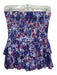 Isabel Marant Etoile Size 40 Blue & Purple Cotton Elastic Waist Abstract Skirt Blue & Purple / 40