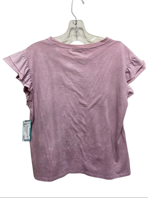 Loveshackfancy Size S Purple Cotton Tie Dye Detail Tiered Cap Sleeve Top Purple / S