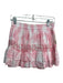 Loveshackfancy Size S Pink Cotton Elastic Waist Pleated Tie Dye Skirt Pink / S