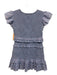 Loveshackfancy Size XS Light Blue & Pink Cotton Scoop Neck Elastic Body Dress Light Blue & Pink / XS