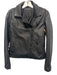 BlankNYC Size XS Black Polyurethane Blend Faux Leather Front Zip & Button Jacket Black / XS