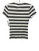 J.Crew Black Label Size XS Navy Blue & White Cotton Blend Crew Neck Ribbed Top Navy Blue & White / XS