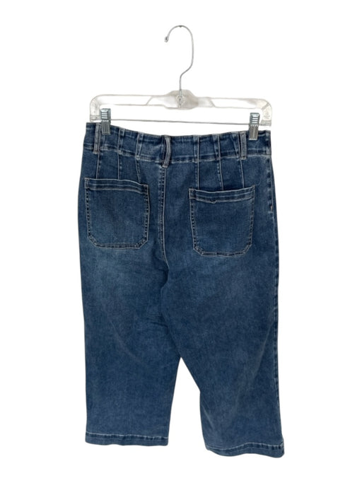 APNY Size 8 Dark Wash Denim Front Pocket Back Pocket Wide Leg Jeans Dark Wash / 8