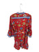 Elizabeth James the Label Size M Red & Multi Cotton Button Down Belt Dress Red & Multi / M
