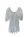 Tommy Bahama Size M White Linen & Viscose Mini Off the Shoulder Belt Dress White / M