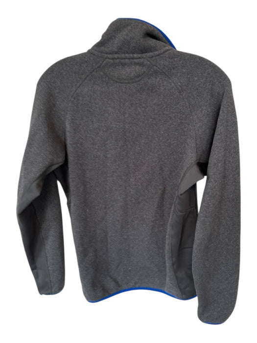 Patagonia Size S Grey & Blue Polyester fleece Half Zip Athletic Men's Jacket Grey & Blue / S