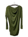 Michael Stars Size One Size Olive Green Rayon Blend Draped Neckline Dress Olive Green / One Size