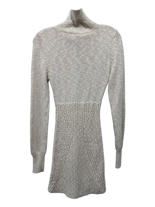 Free People Size Small Light Orange Cotton Blend Long Sleeve Zip Front Sweater Light Orange / Small