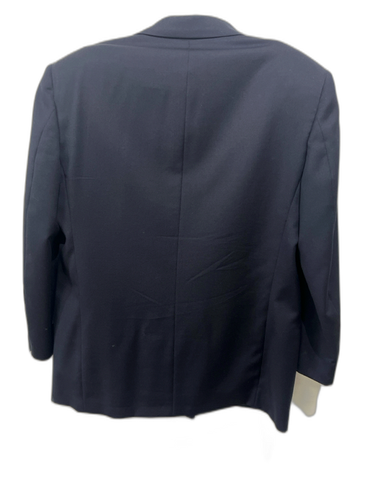 Valentino AS IS Navy Blue Wool Solid Double Breasted Men's Blazer Navy Blue / 38s
