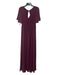 Show Me Your Mumu Size L Wine Polyester Keyhole V Neck Full length Dress Wine / L