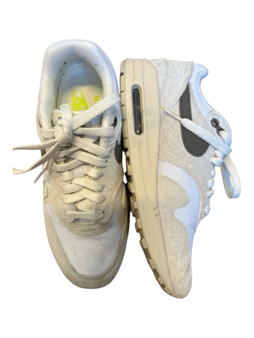 Nike Air Shoe Size 5 Taupe & White Canvas & Suede Platform Athletic Sneakers Taupe & White / 5