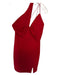 Hello Molly Size XS Red Polyester Spaghetti Strap One Shoulder Back Zip Dress Red / XS