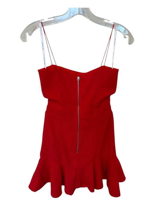 White Fox Size XS Red Polyester Blend Spaghetti Strap Keyhole Front Dress Red / XS