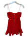 White Fox Size XS Red Polyester Blend Spaghetti Strap Keyhole Front Dress Red / XS