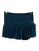 Goldhinge Size M Teal Polyester Blend Wide Waist Band Pleated Athleisure Skort Teal / M