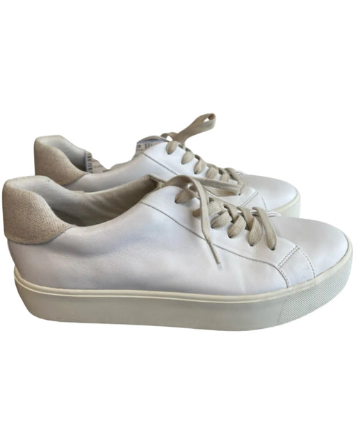 Vince Shoe Size 40 White Leather Upper Round Toe Platform Lace Up Sneaker Shoes White / 40