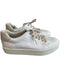Vince Shoe Size 40 White Leather Upper Round Toe Platform Lace Up Sneaker Shoes White / 40