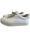 Vince Shoe Size 40 White Leather Upper Round Toe Platform Lace Up Sneaker Shoes White / 40